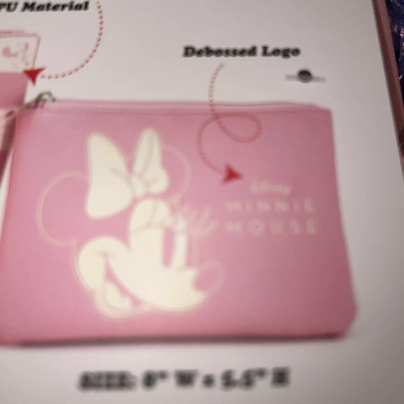 NWT Disney Minnie Mouse 2-Piece PINK Travel Organization Pouches - Picture 6 of 6